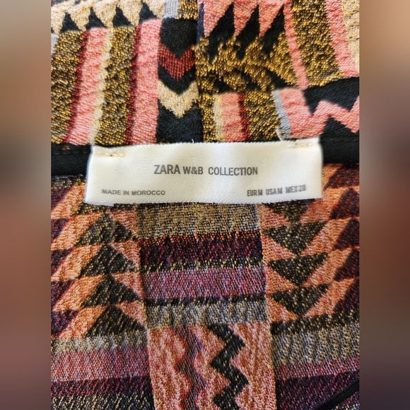 Zara W&B Collection Open Front Blazer Medium - Picture 5 of 5